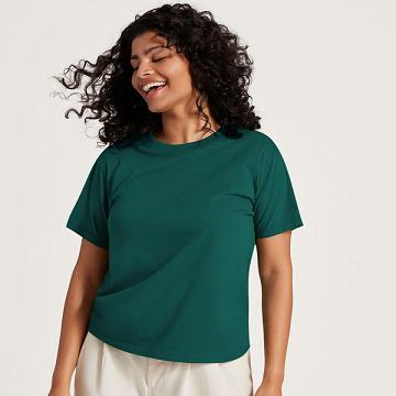 Allbirds Allgood Bomull T-shirt Dam Turkos | SE4748VD