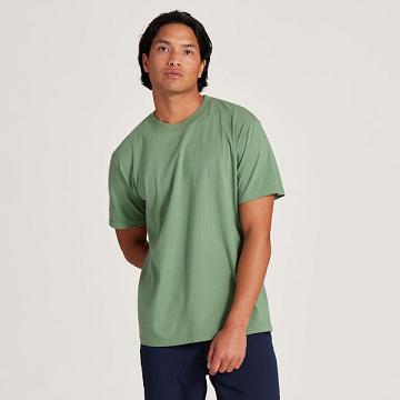 Allbirds Allgood Bomull T-shirt Herr Gröna | SE4296IS