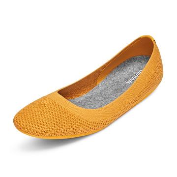 Allbirds Tree Breezers Platta Skor Dam Gula | SE4667QZ