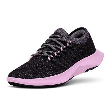 Allbirds Tree Dasher 2 Löparskor Dam Svarta Rosa | SE4621DN