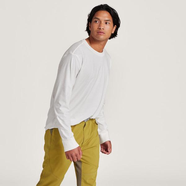 Allbirds Allgood Bomull Long Sleeve T-shirt Herr Vita | SE4288HK