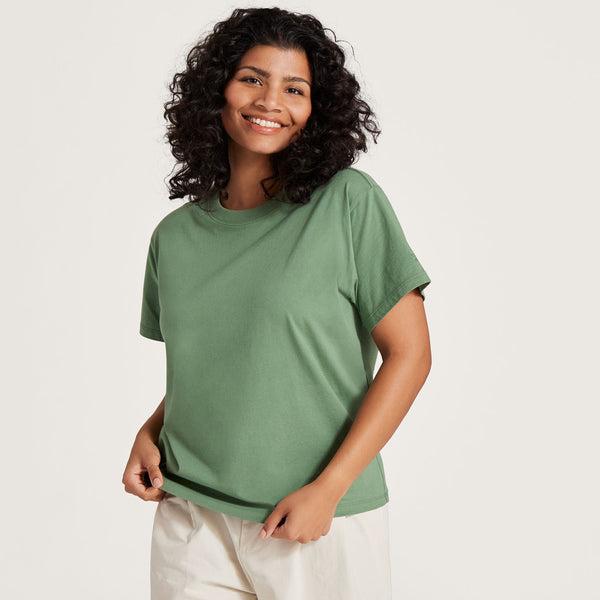 Allbirds Allgood Bomull T-shirt Dam Gröna | SE4746NB