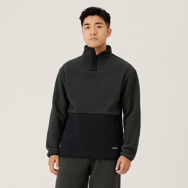 Allbirds Fluff Fleece Pullover Hoodie Herr Svarta | SE4330NB