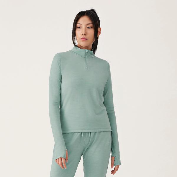 Allbirds Performance Quarter Zip Hoodie Dam Gröna | SE4773NB