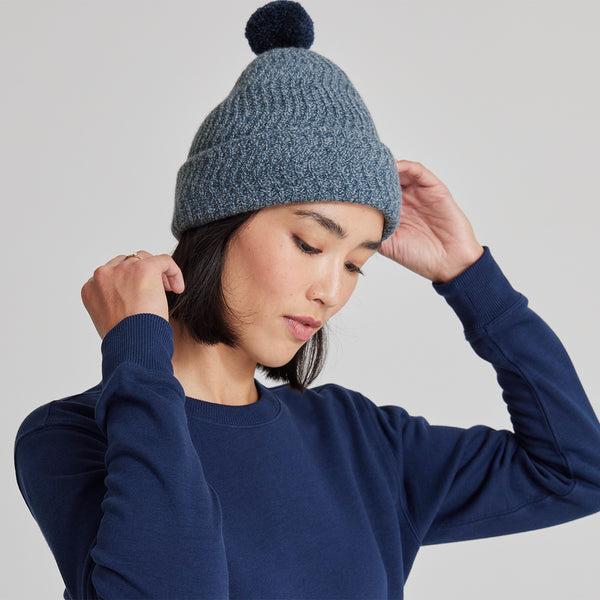 Allbirds The Pom Beanie Hatt Dam Blå | SE4851FM