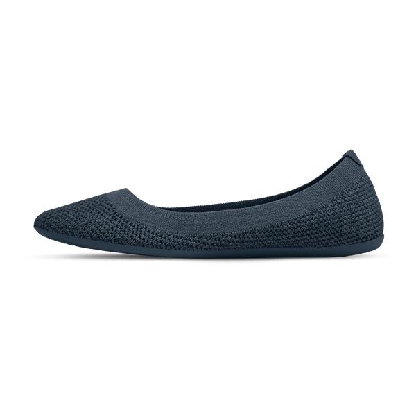 Allbirds Tree Breezers Platta Skor Dam Marinblå | SE4676PQ