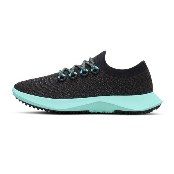 Allbirds Tree Dasher 2 Löparskor Dam Svarta Mintgröna | SE4619GL