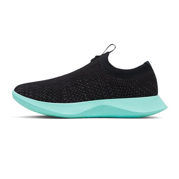 Allbirds Tree Dasher Relay Sneakers Dam Svarta Mintgröna | SE4473SO