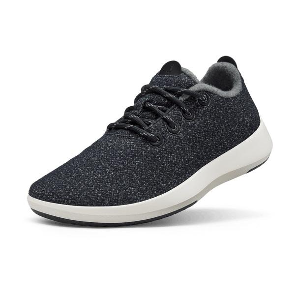 Allbirds Ull Mizzles Vattentäta Skor Dam Svarta Vita | SE4717EX