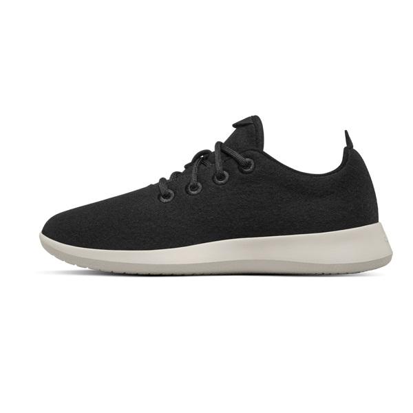 Allbirds Ull Runner Sneakers Dam Svarta Vita | SE4490XF