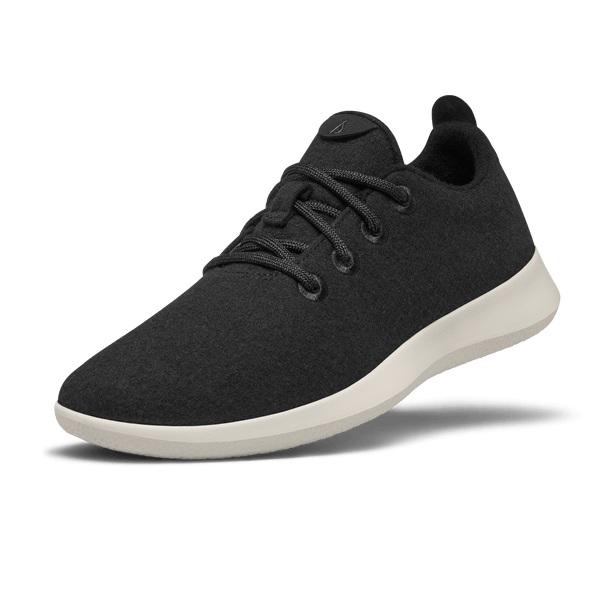 Allbirds Ull Runner Sneakers Herr Svarta Vita | SE4066EX