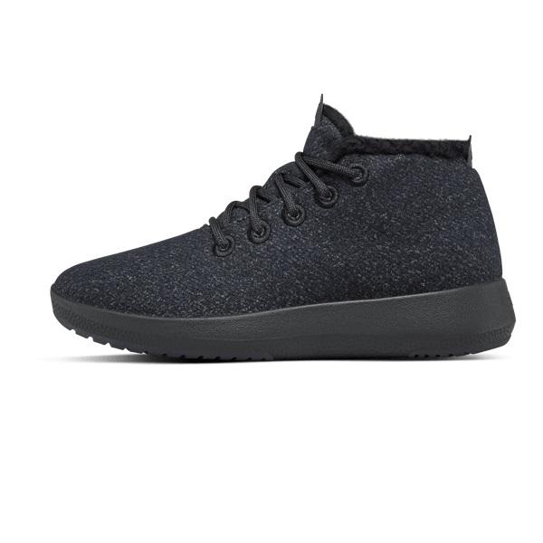 Allbirds Ull Runner-up Mizzle Fluffs Höga Dam Svarta | SE4643BC